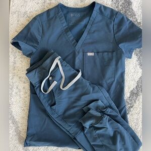 XXSP Figs scrubs jogger set- dark harbor